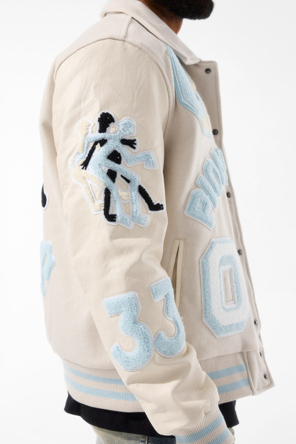 Pioneers Varsity Jacket (Cream)