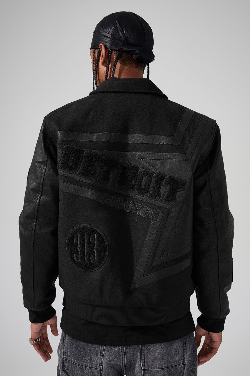 Jordan Craig Trackstar Varsity Jacket (Blackout)