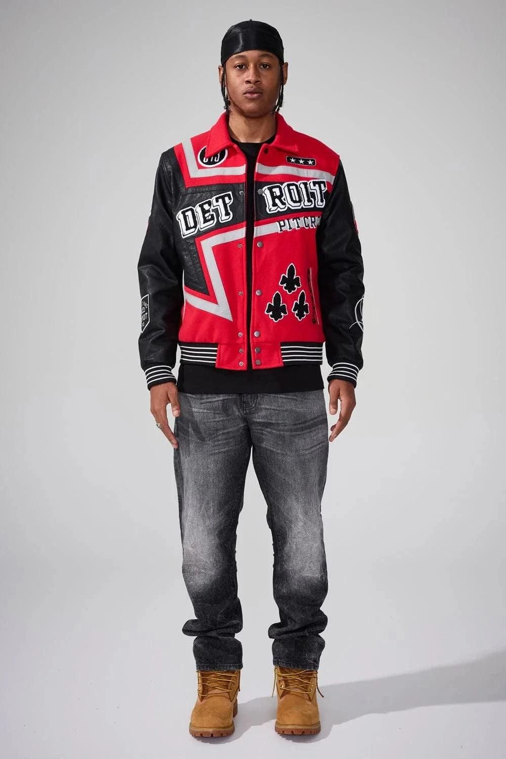 Trackstar Varsity Jacket (Red) lifestyle image 1