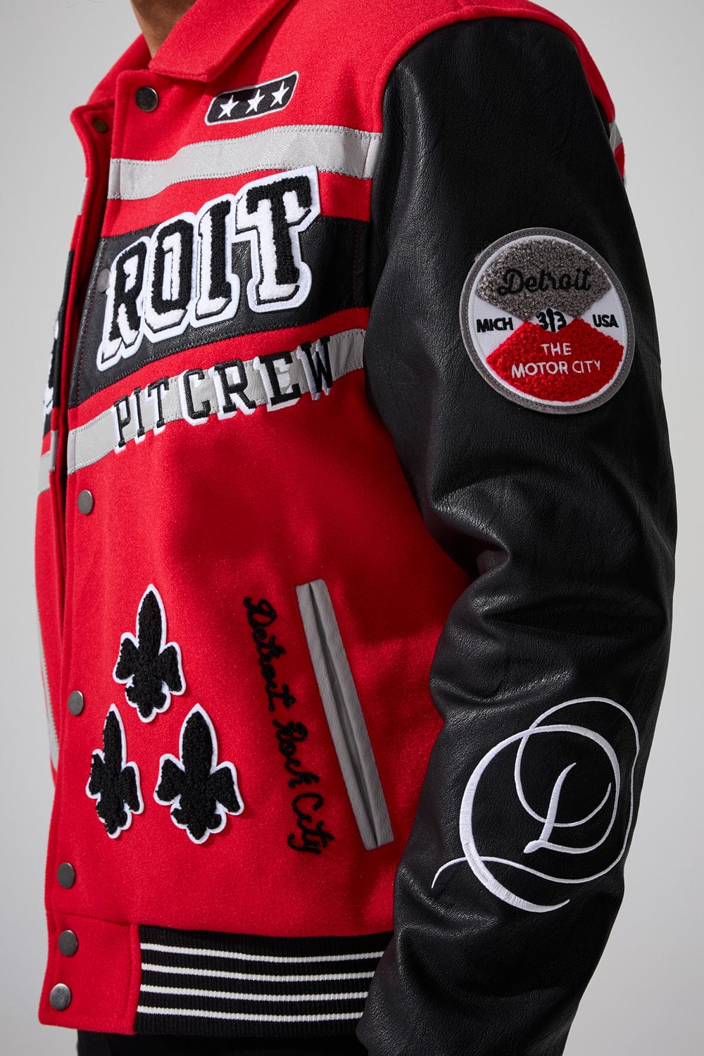 Jordan Craig Trackstar Varsity Jacket (Red)