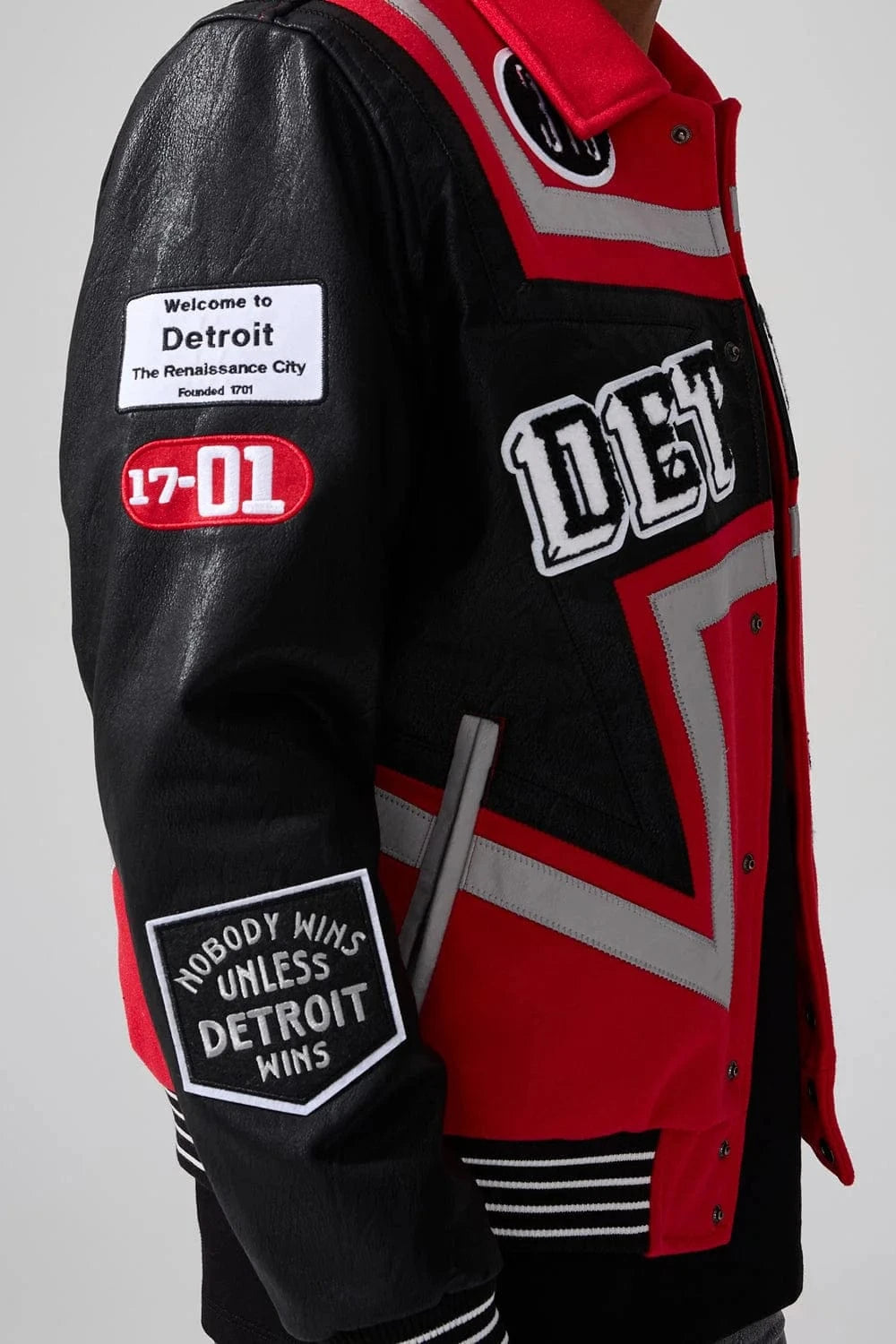 Trackstar Varsity Jacket (Red) lifestyle image 3