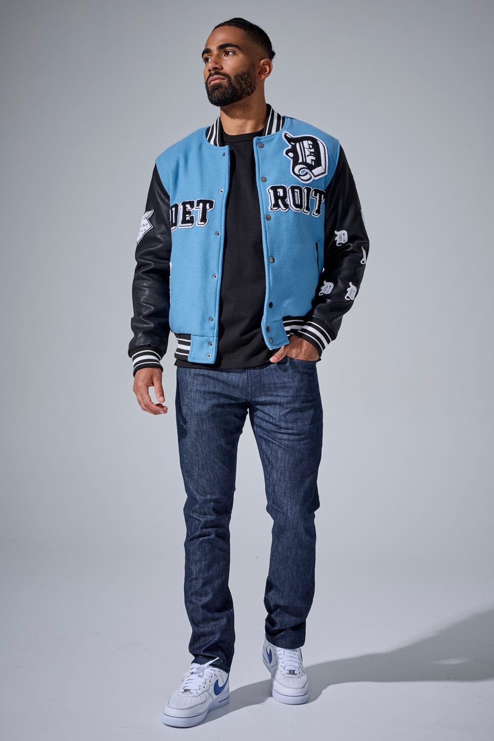Jordan Craig D-Town Varsity Jacket (Lion Blue)