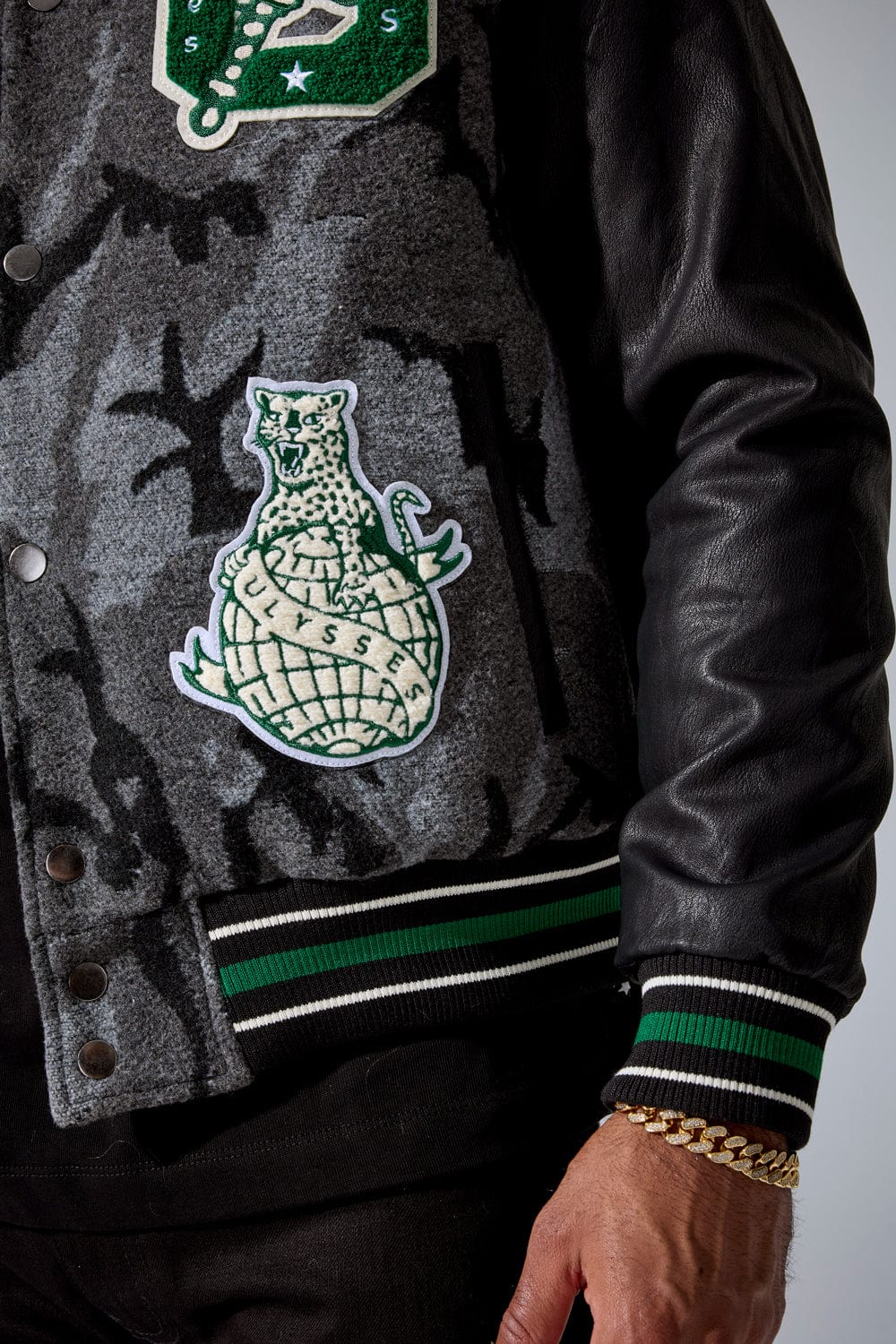 Jordan Craig Life of Vice Varsity Jacket (Black Camo)