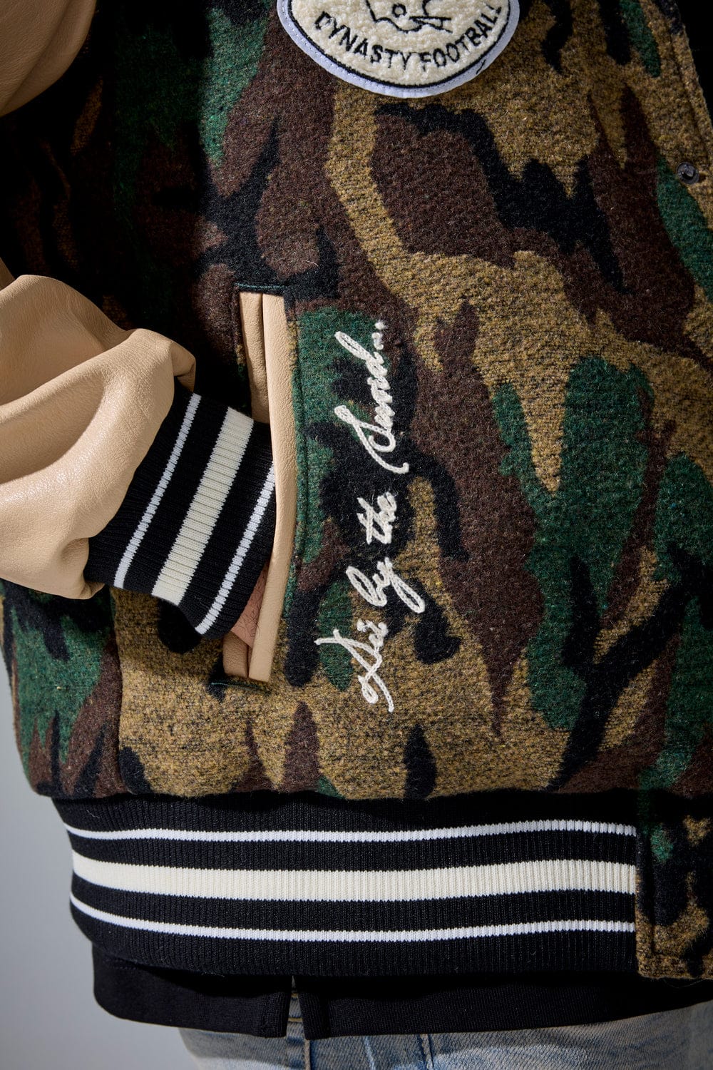 Jordan Craig Life of Vice Varsity Jacket (Vintage Camo)