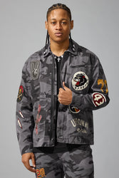 Battalion Work Jacket (Black Camo)