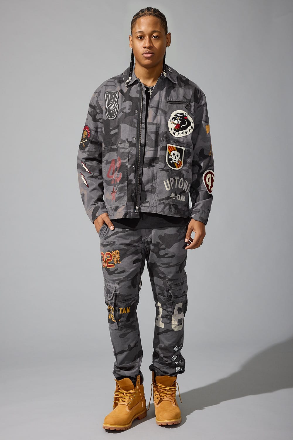 Battalion Work Jacket (Black Camo)