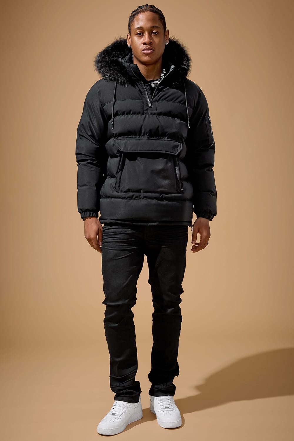 Jordan Craig Concord Pullover Anorak (Black)