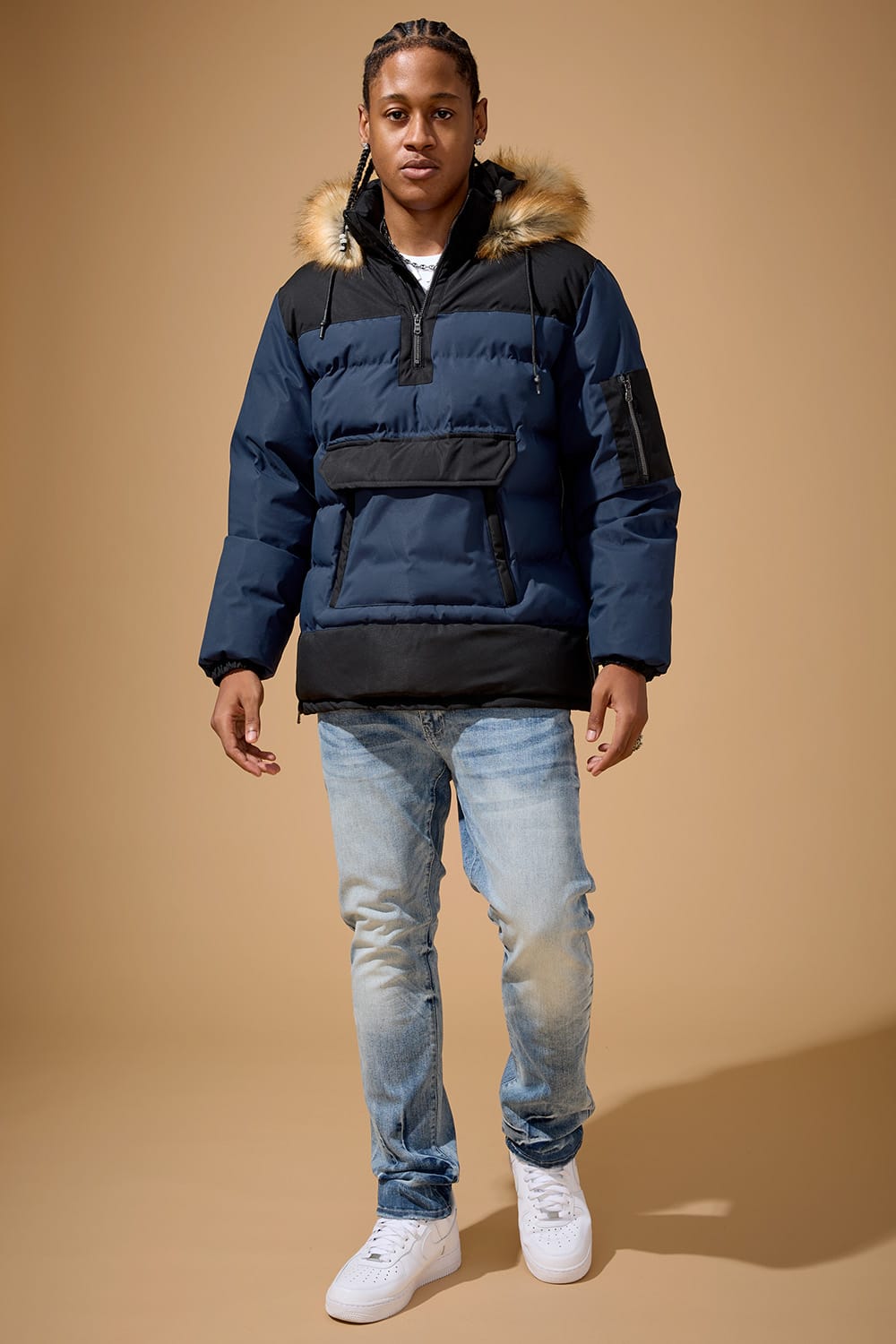 Jordan Craig Concord Pullover Anorak (Navy)