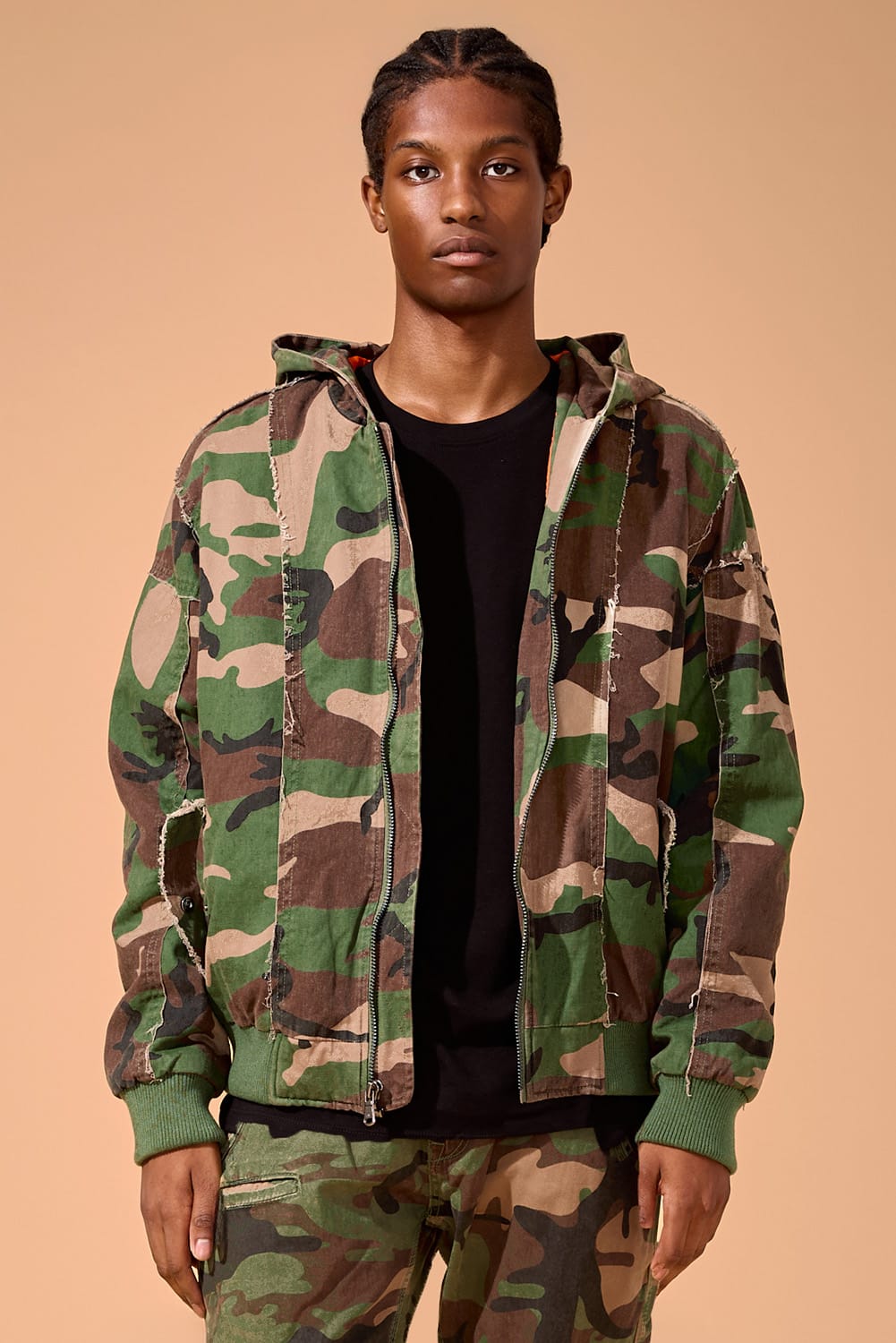 Jordan Craig Front line Bomber Jacket (Vintage Camo) Vintage Camo / S