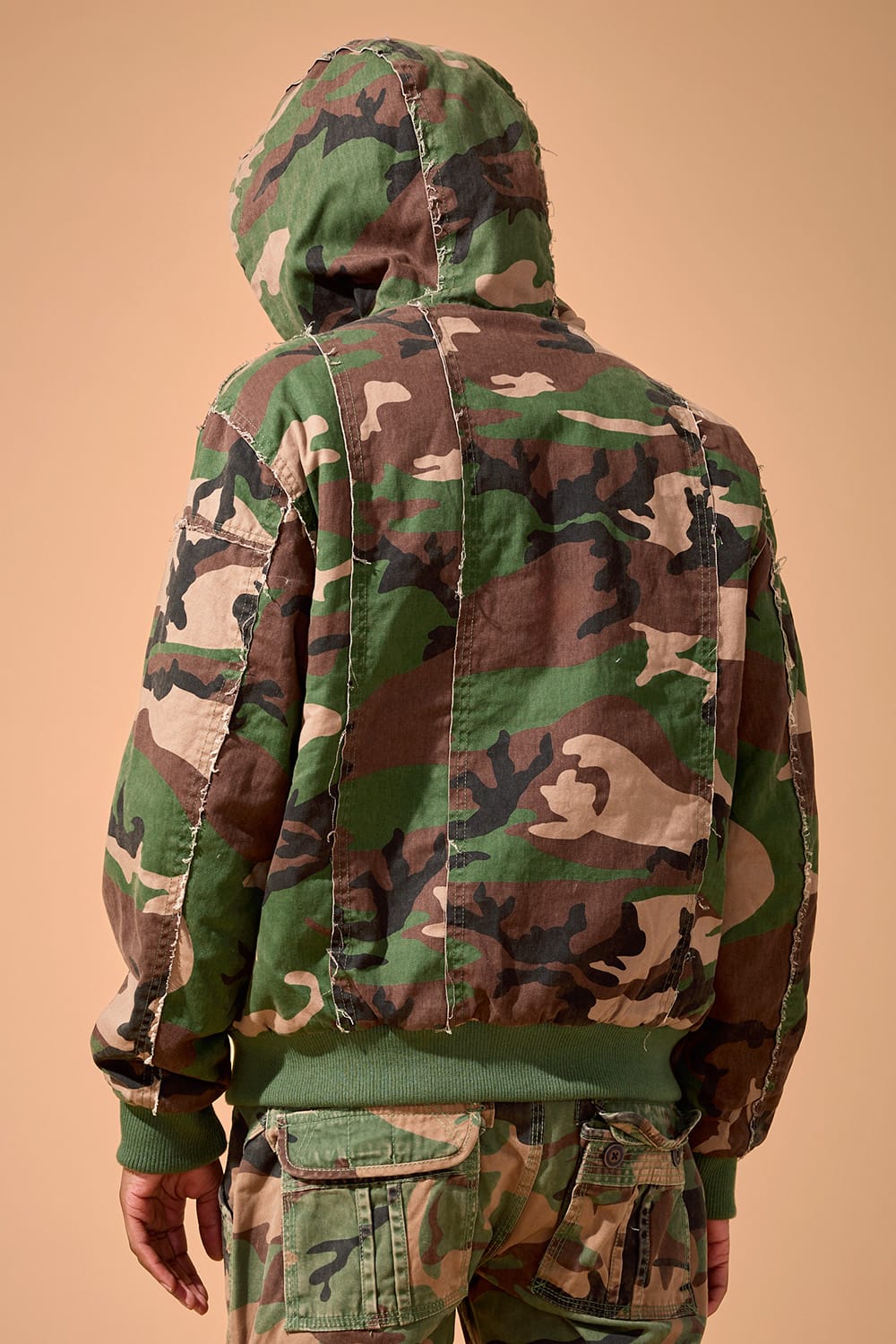 Jordan Craig Front line Bomber Jacket (Vintage Camo)