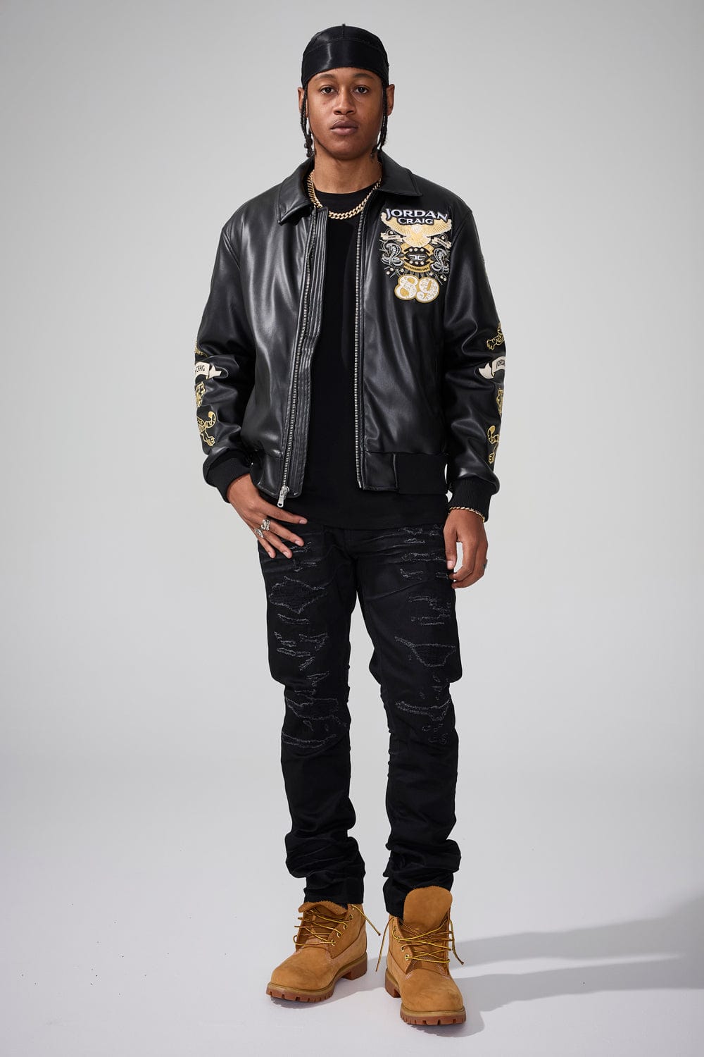 Jordan Craig 89' Til Infinity Bomber Jacket (Black)