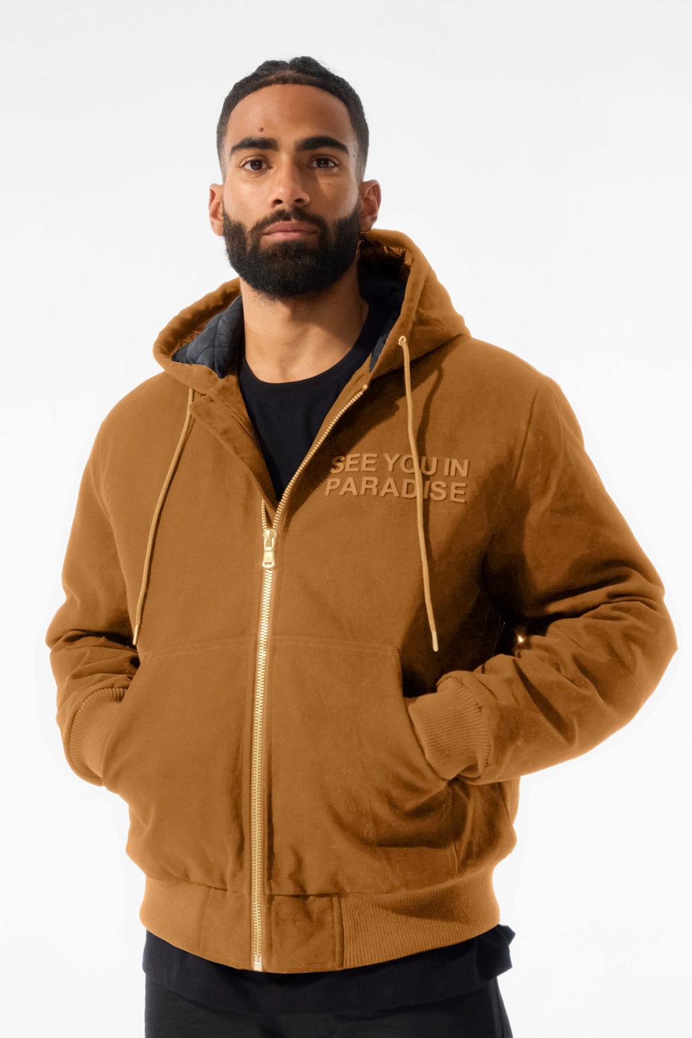 Jordan Craig See You In Paradise Hooded Work Jacket (Wheat) S / Wheat