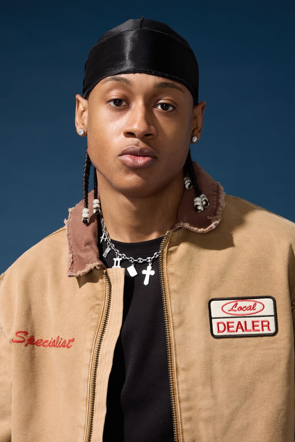 Local Dealer Zip Up Work Jacket (Khaki)