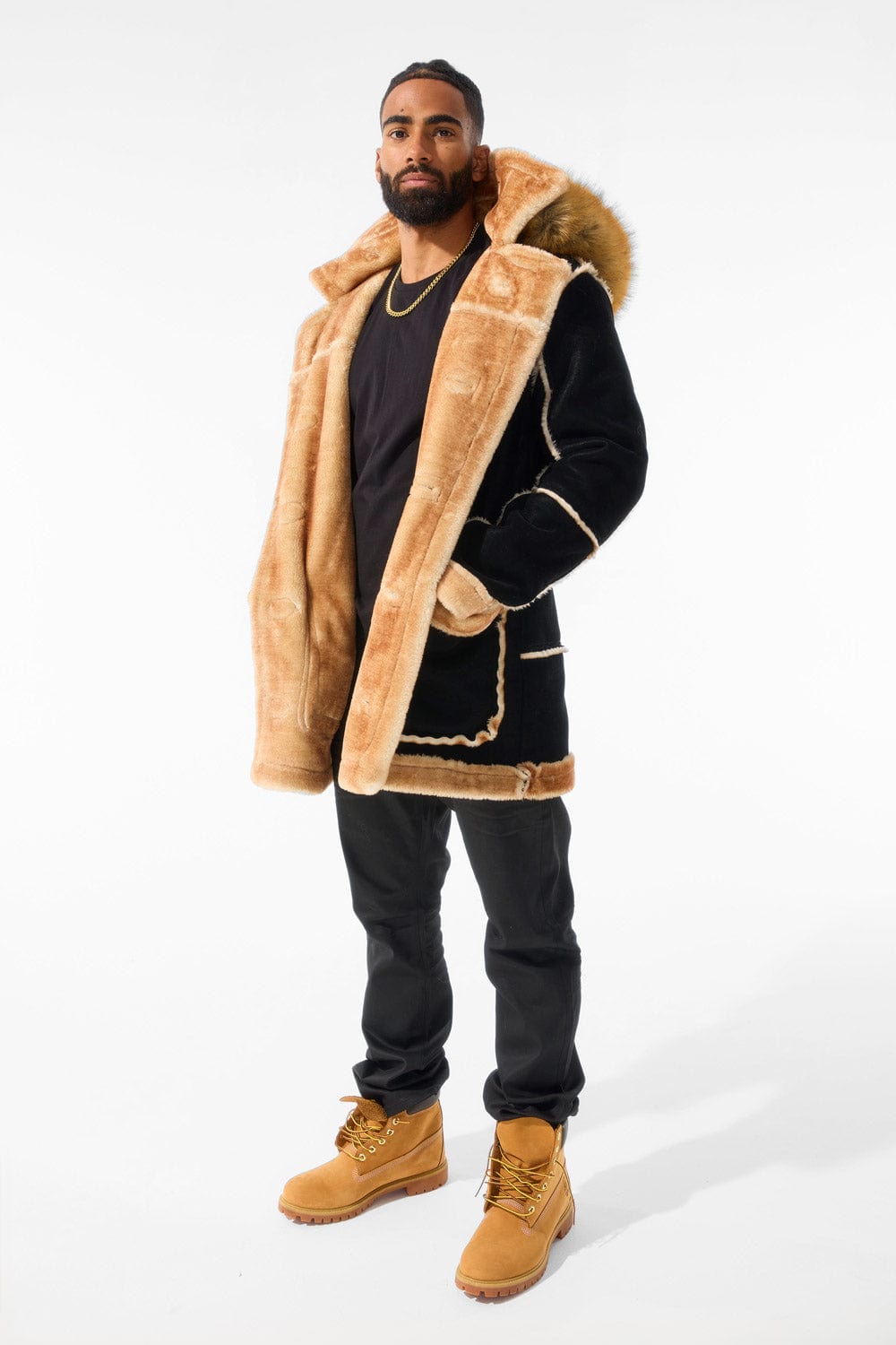 Jordan Craig Denali Shearling Jacket (Black Coffee)