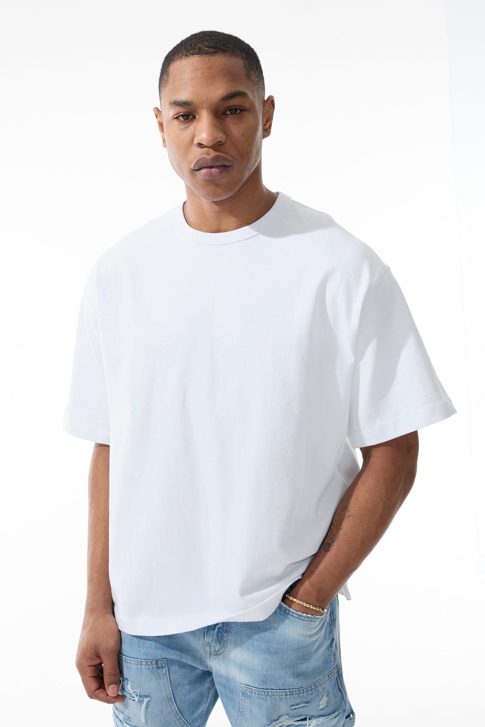 【大注目】JORDAN CRAIG ★ Heavyweight Cropped Boxy T-Shirt Heavyweight Boxy T-Shirt