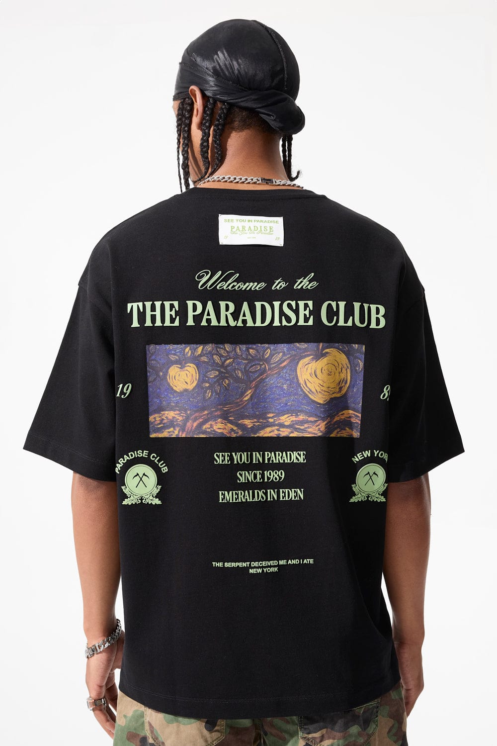 Jordan Craig Emeralds in Eden Cropped Boxy T-Shirt