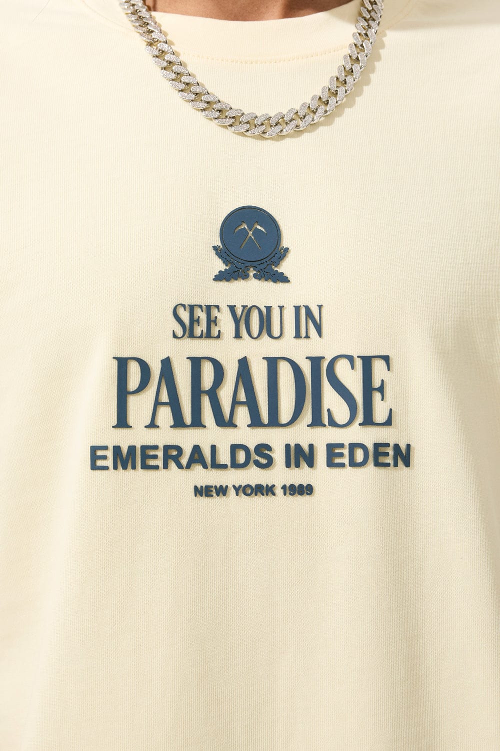 Jordan Craig Emeralds in Eden Cropped Boxy T-Shirt