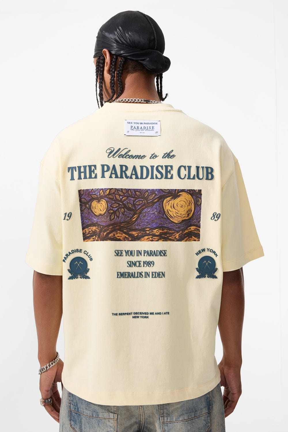 Jordan Craig Emeralds in Eden Cropped Boxy T-Shirt