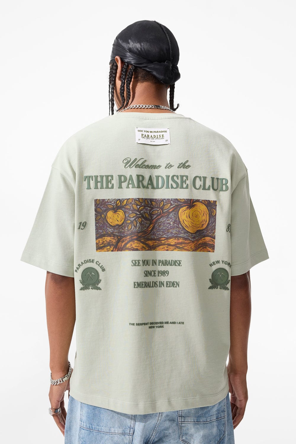 Jordan Craig Emeralds in Eden Cropped Boxy T-Shirt