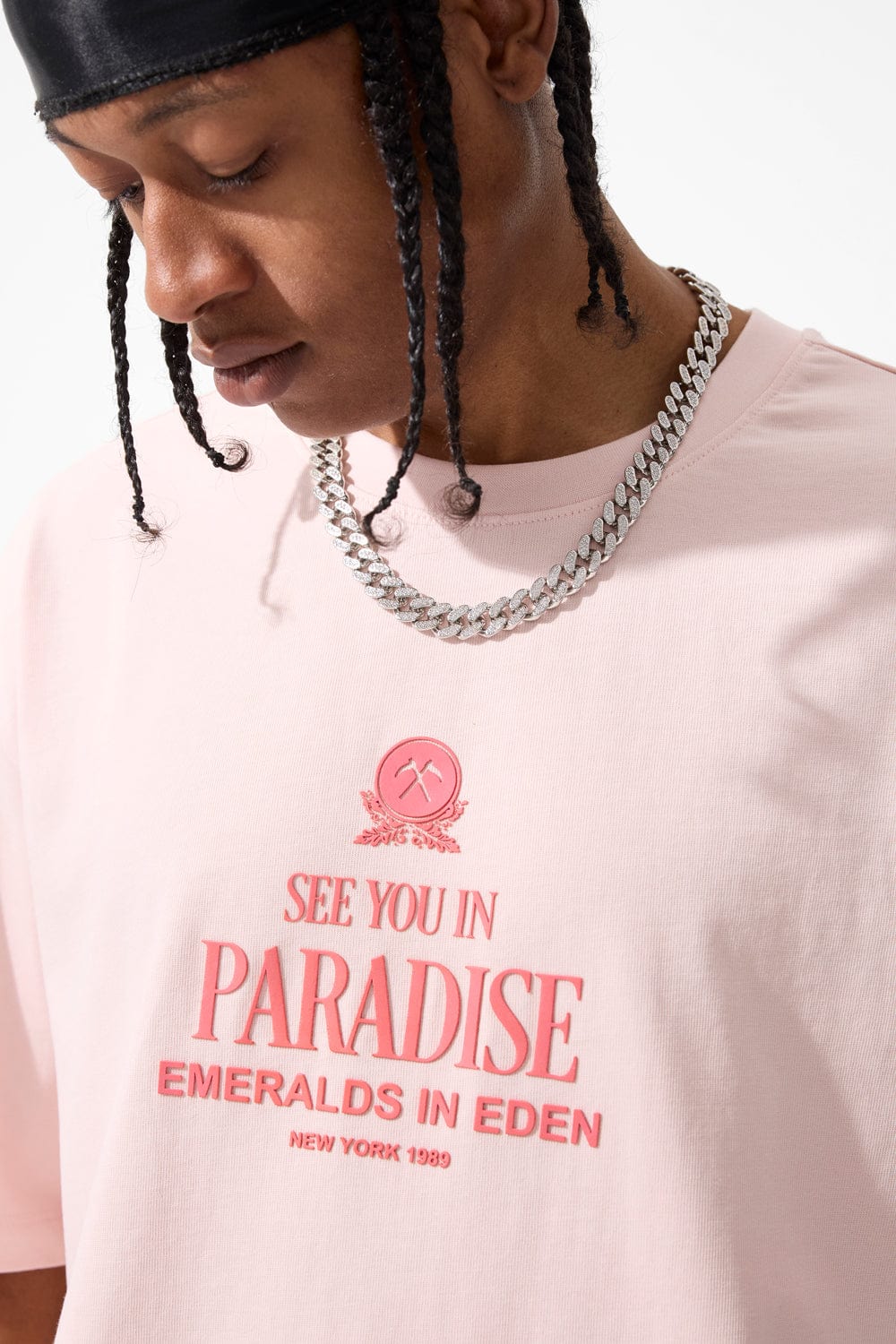 Jordan Craig Emeralds in Eden Cropped Boxy T-Shirt