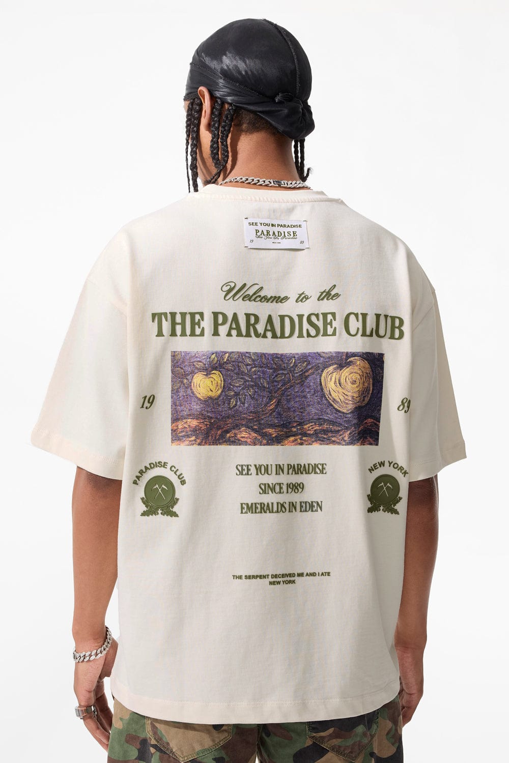 Jordan Craig Emeralds in Eden Cropped Boxy T-Shirt