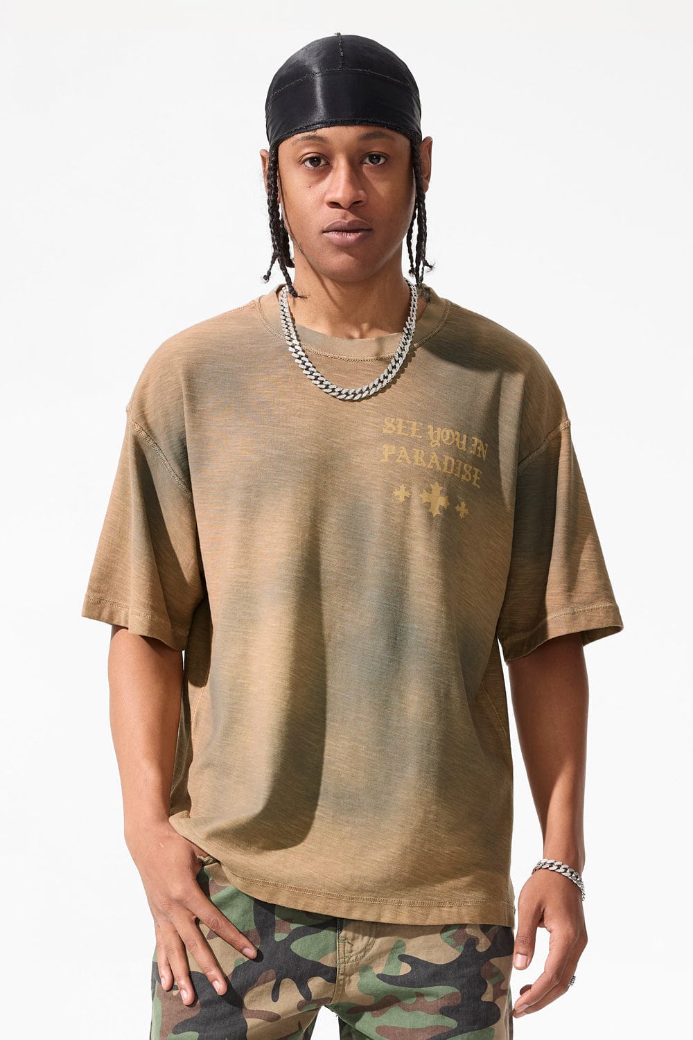 Jordan Craig SYIP Inside Out Cropped T-Shirt Dark Vintage / S