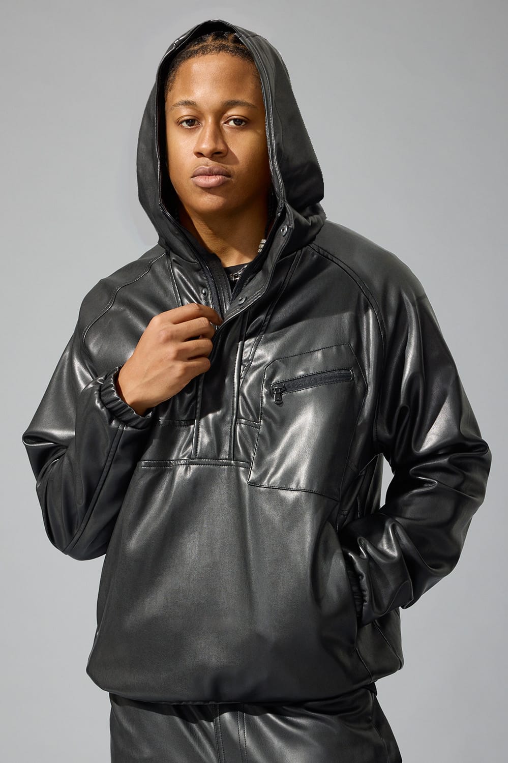 Jordan Craig Thriller Anorak Pullover (Black)
