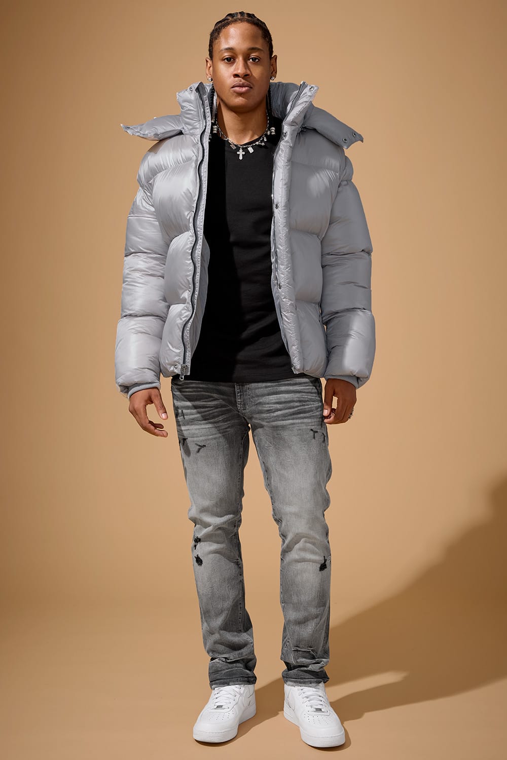 Jordan Craig Astoria Bubble Jacket (Light Grey)