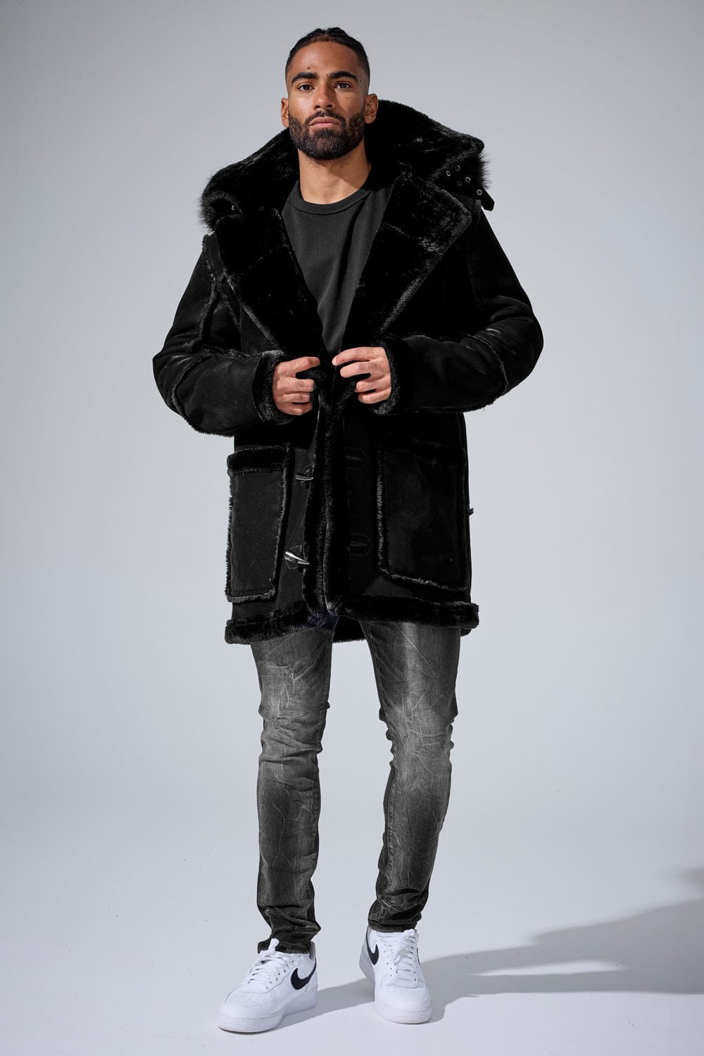 Jordan Craig Denali Shearling Jacket (Black)
