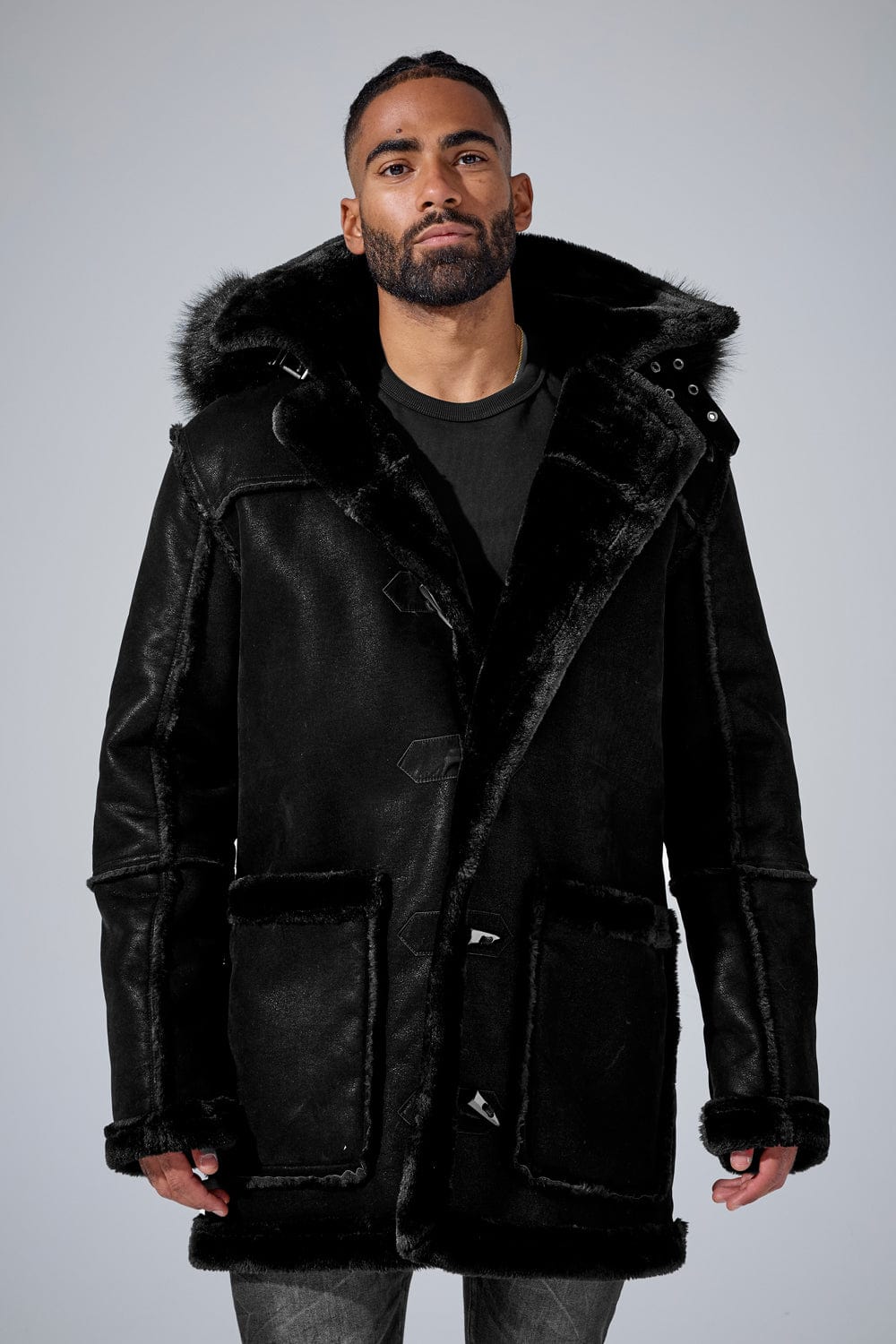 Jordan Craig Denali Shearling Jacket (Black)