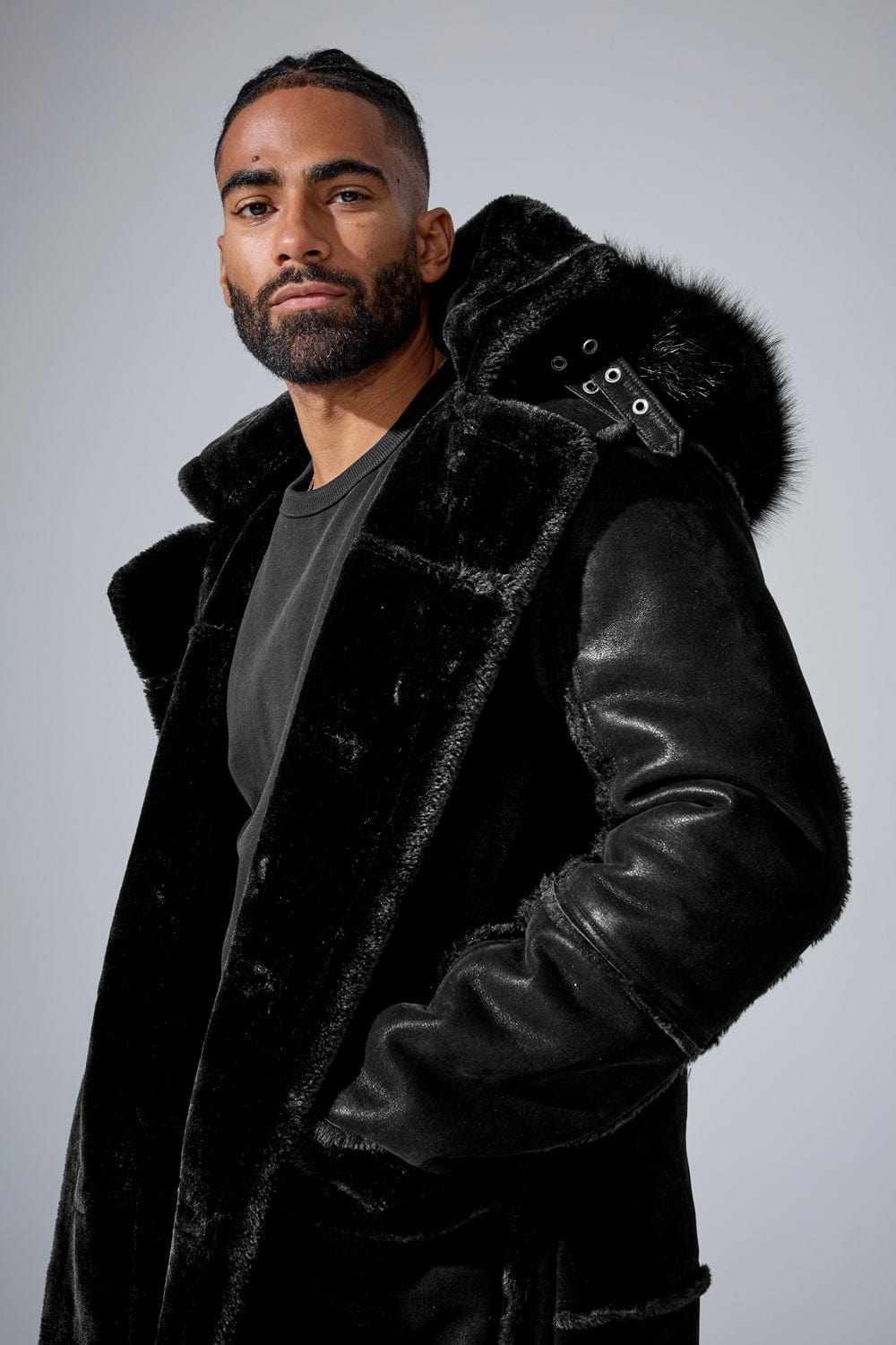 Jordan Craig Denali Shearling Jacket (Black)