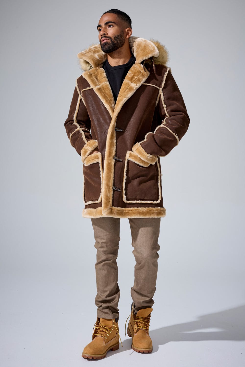 Denali Shearling Jacket (Brown)