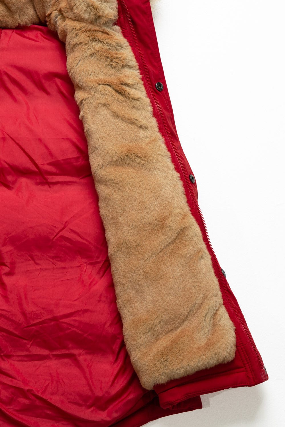 Jordan Craig Yukon Fur Lined Puffer Vest (Red)