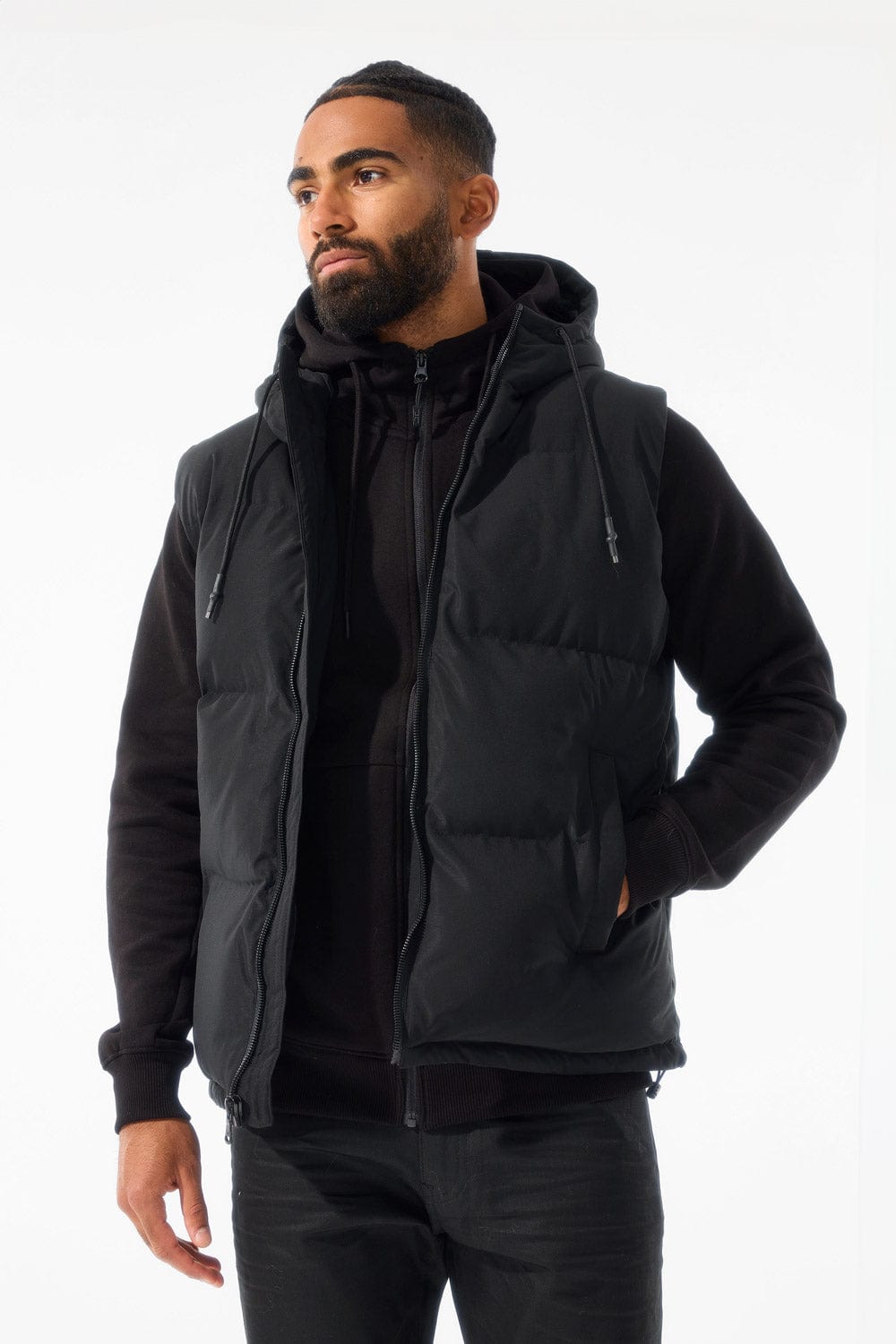 Jordan Craig East New York Bubble Vest (Black) S / Black