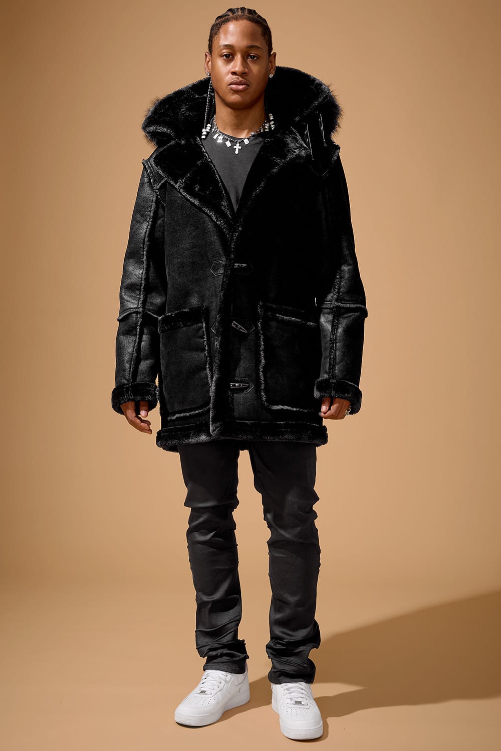 Jordan Craig Denali Shearling Jacket (Black)