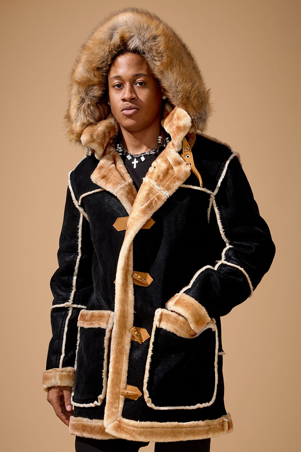 Denali Shearling Jacket (Black Coffee)