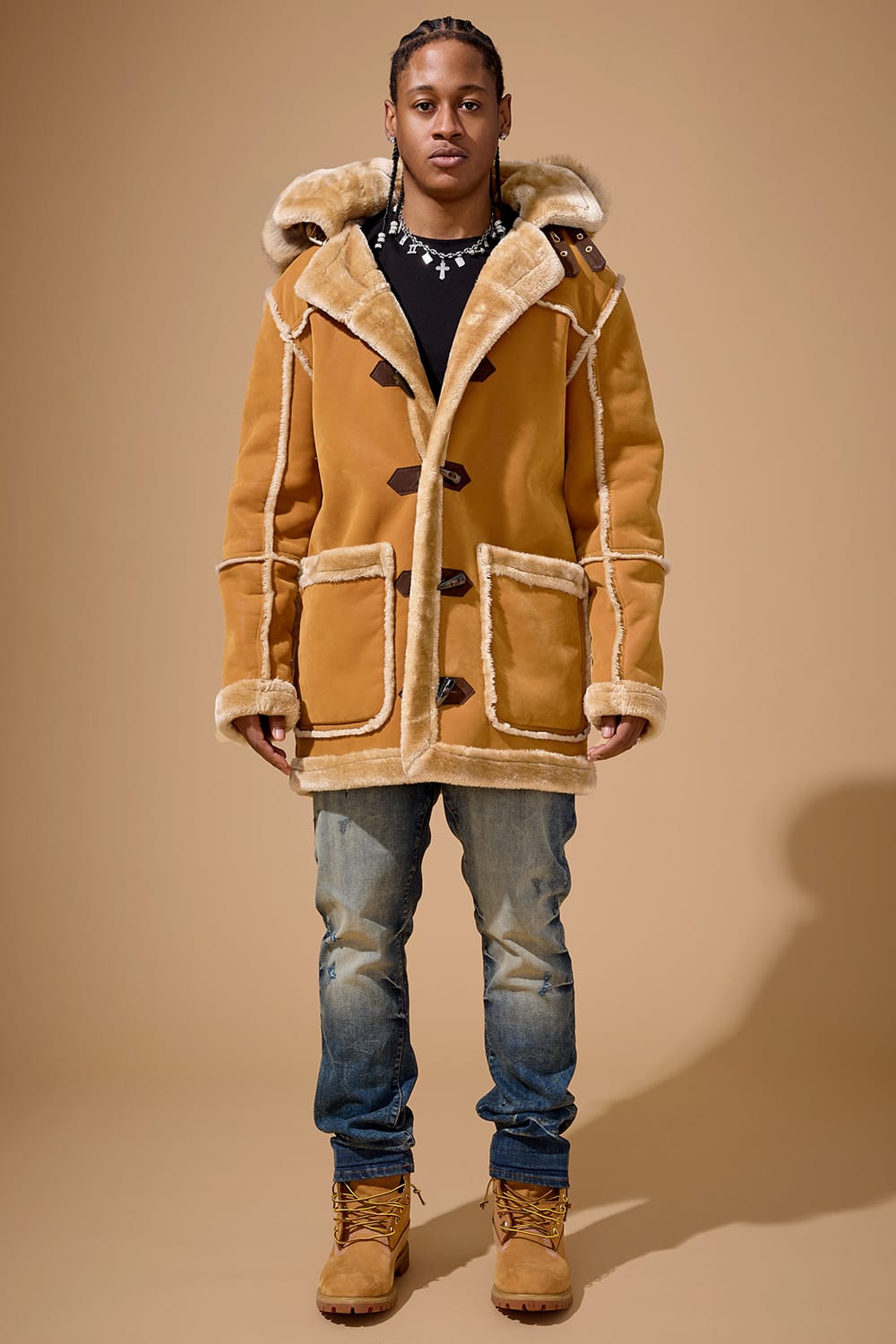 Jordan Craig Denali Shearling Jacket (Cognac)