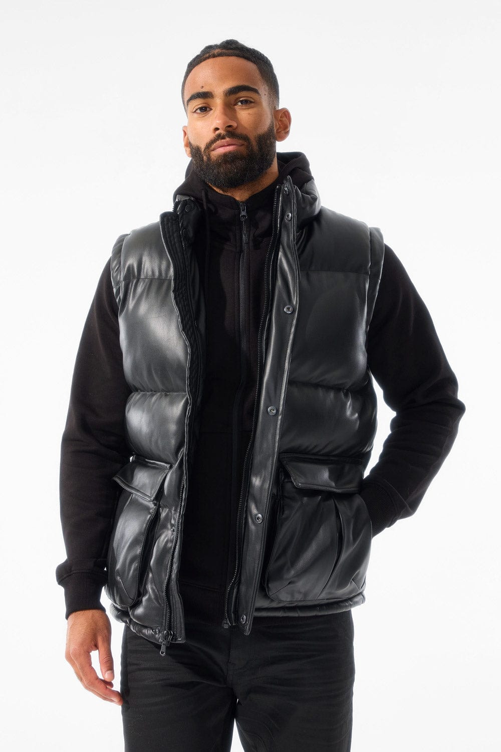 Jordan Craig Thriller Puffer Vest (Black)