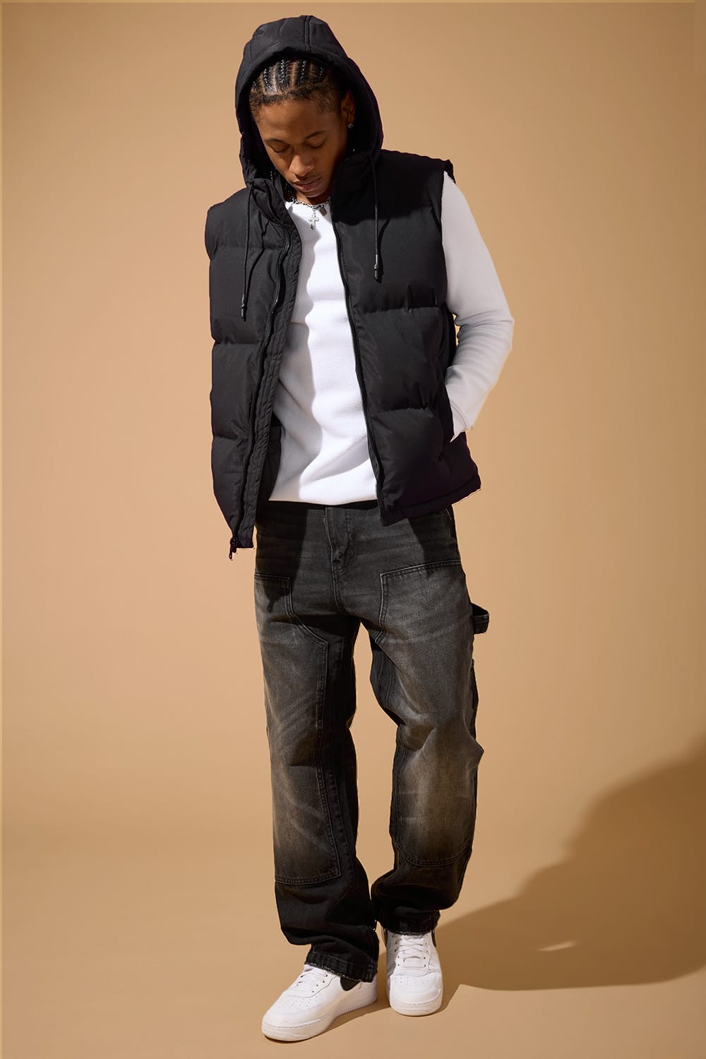 Jordan Craig East New York Bubble Vest (Black)