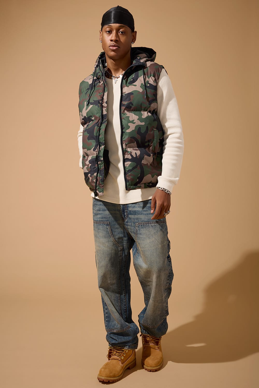 Jordan Craig East New York Bubble Vest (Vintage Camo)