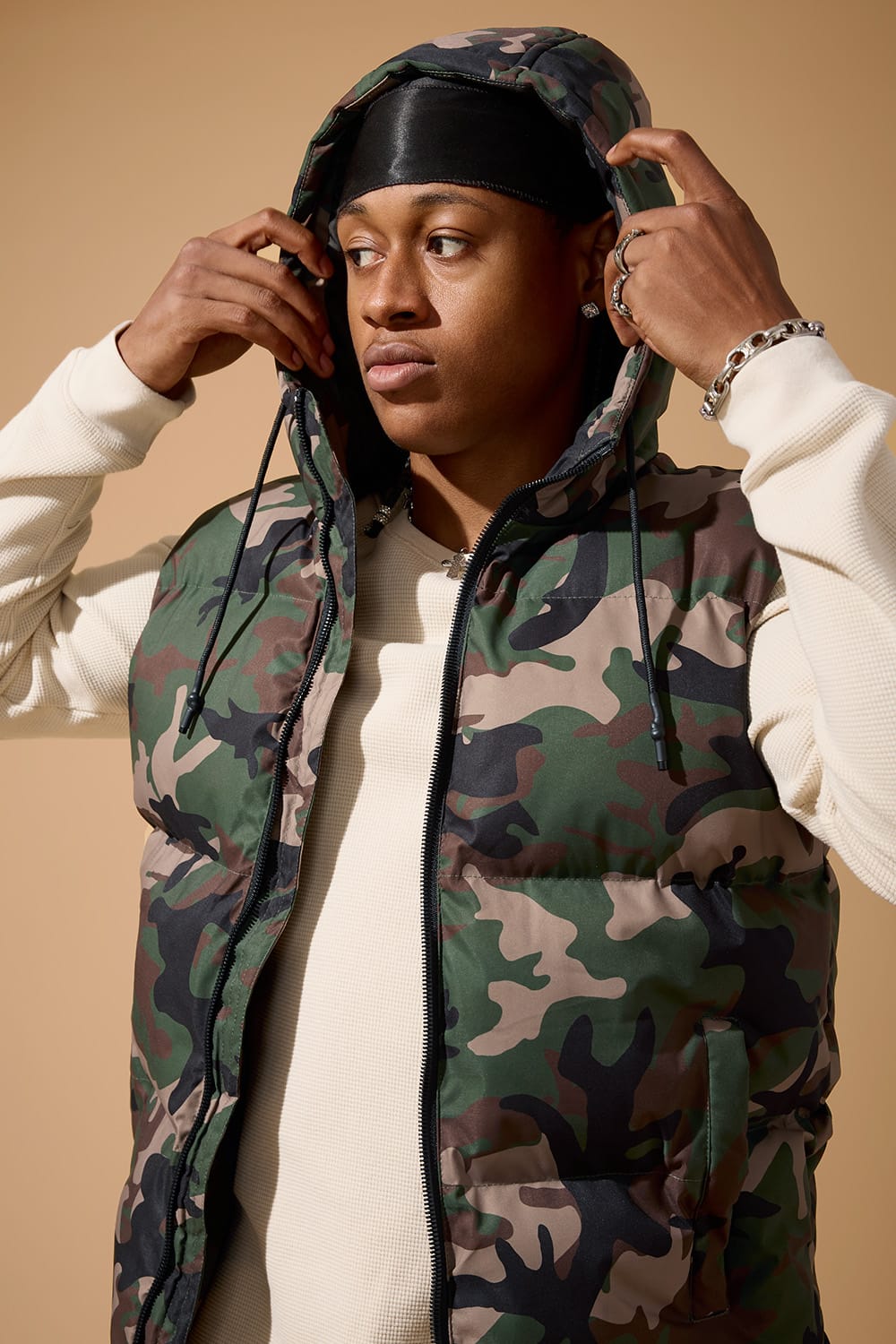 Jordan Craig East New York Bubble Vest (Vintage Camo)