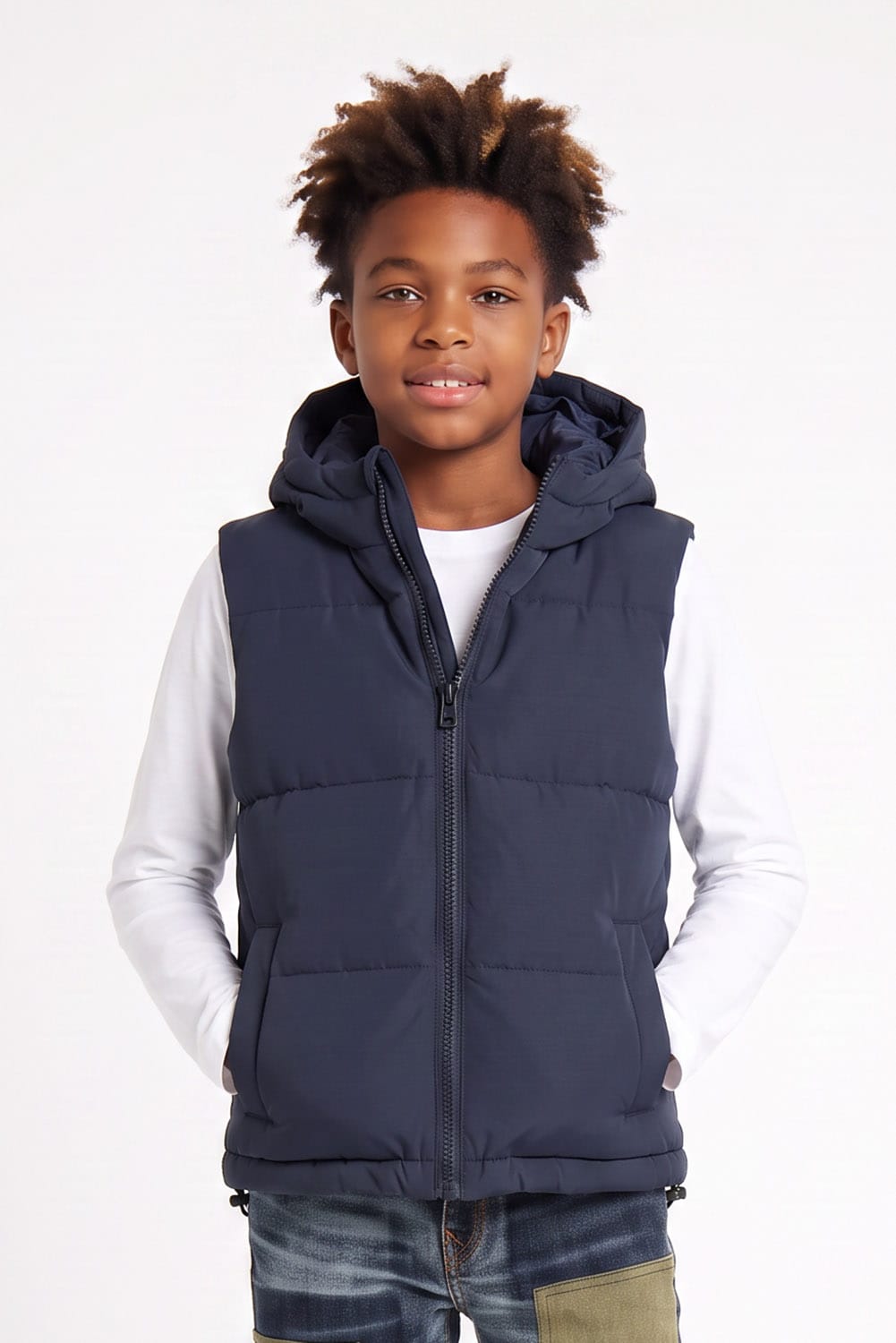 JC Kids Kids East New York Bubble Vest (Navy)