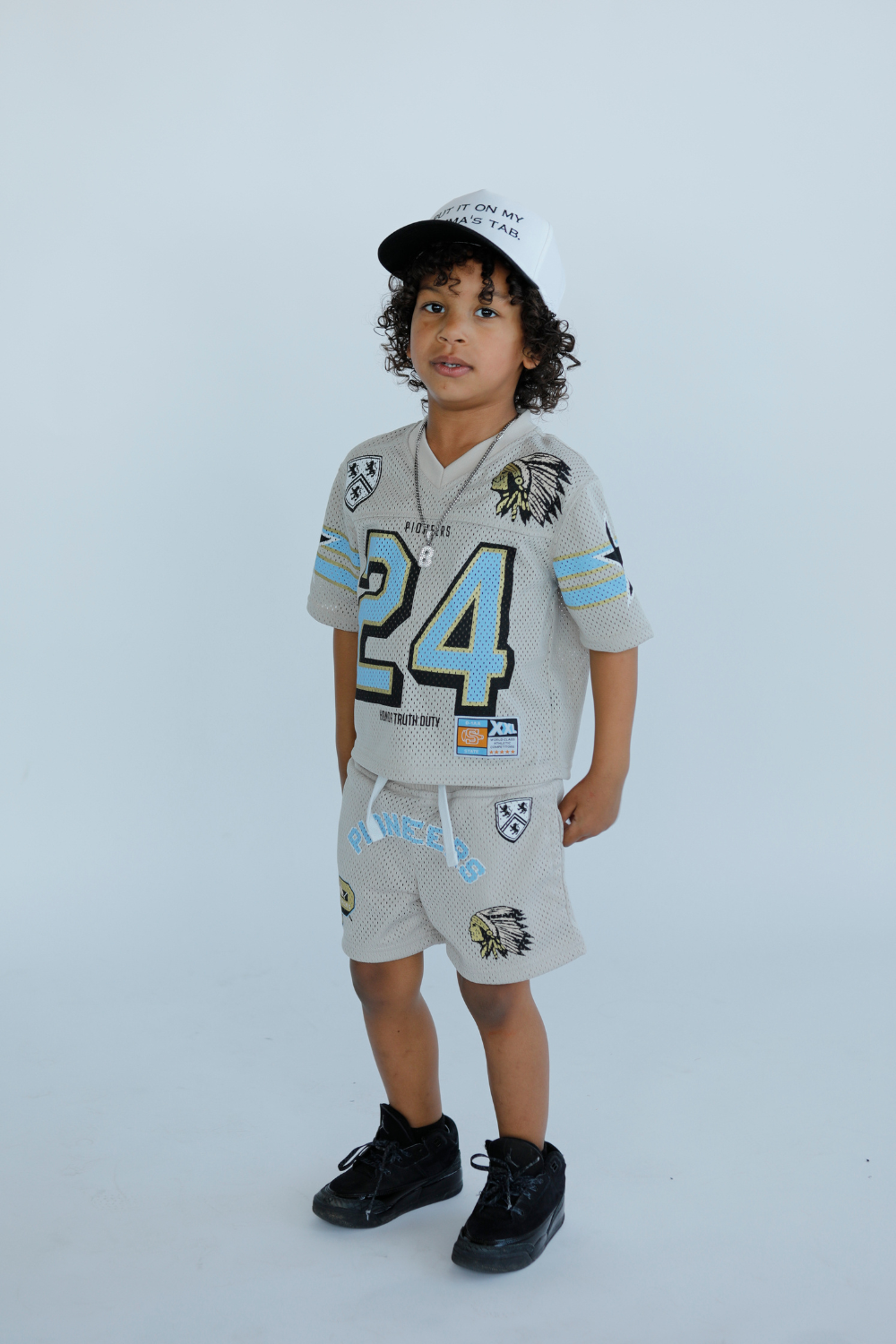 Kids Pioneer Football Jersey (Cream)