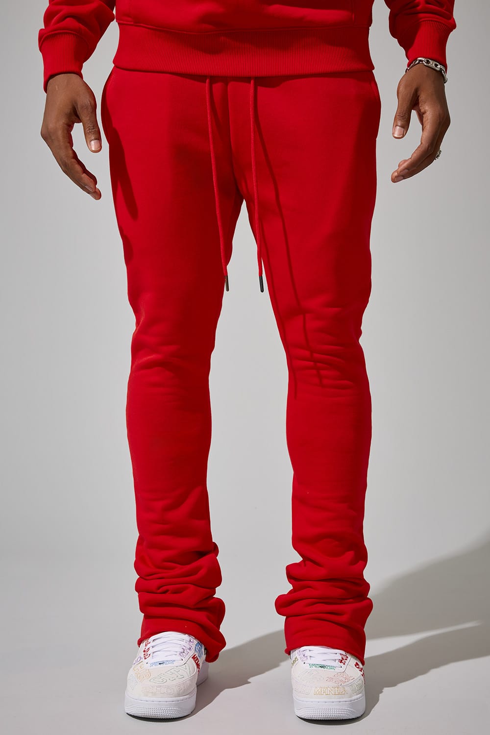 Jordan Craig Uptown Stacked Sweatpants Red / S