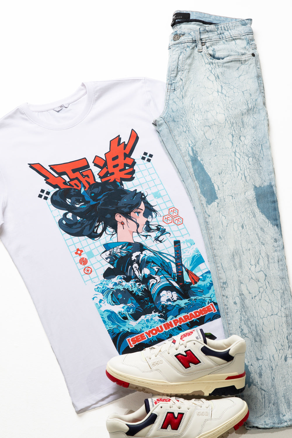 Water Samurai T-Shirt (White)
