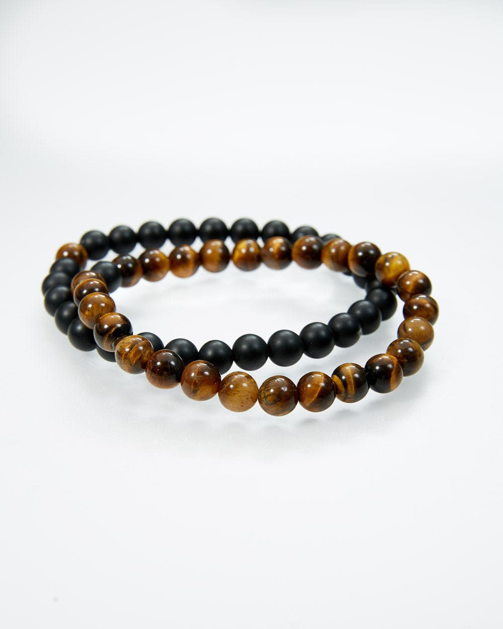 Jordan Craig Tiger’s Eye & Volcanic Rock Beaded Bracelet Set Tiger’s Eye