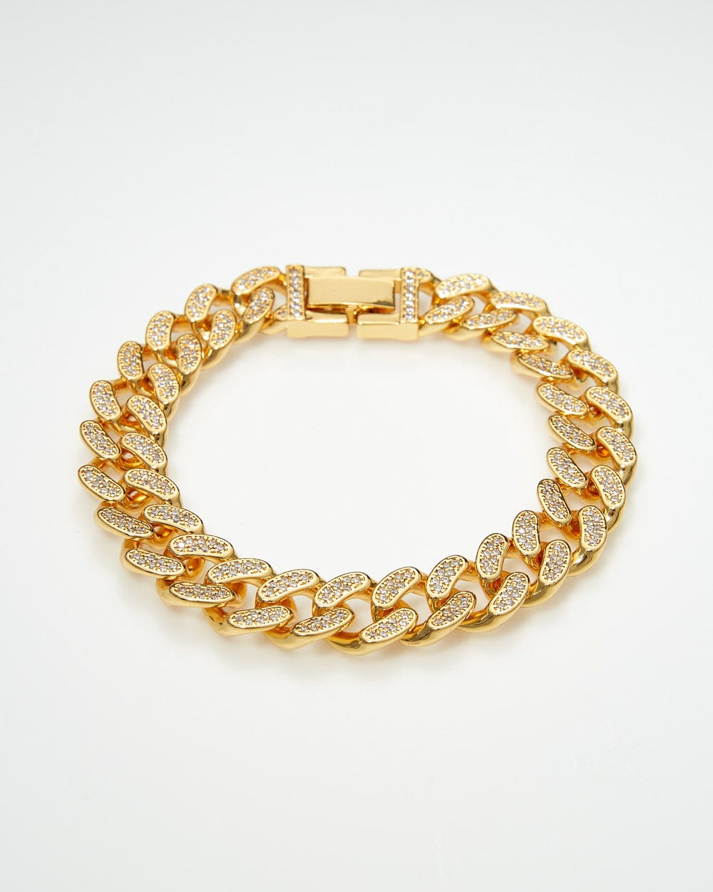 Jordan Craig Iced Out Gold Bracelet - 13mm 8"