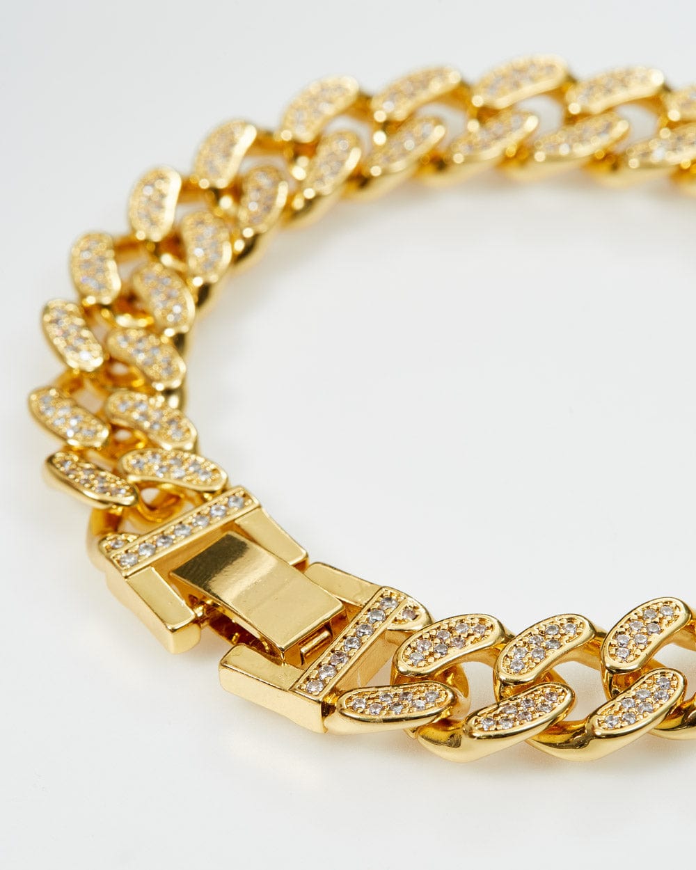 Iced Out Gold Bracelet - 13mm