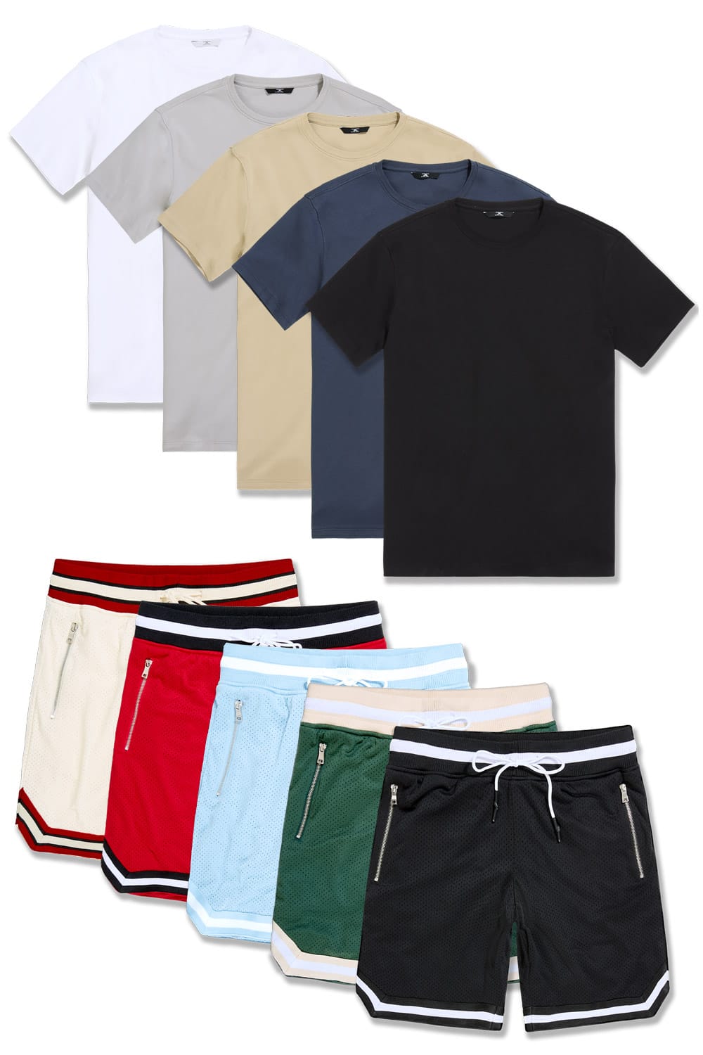 Jordan Craig Basketball Short/Hampton Tee 10 Pack S