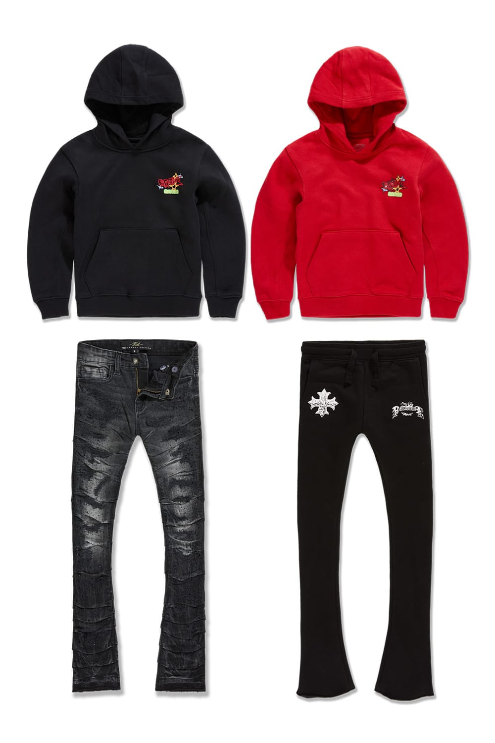 JC Kids Kids Paradise Fleece & Denim 4 Pack 4